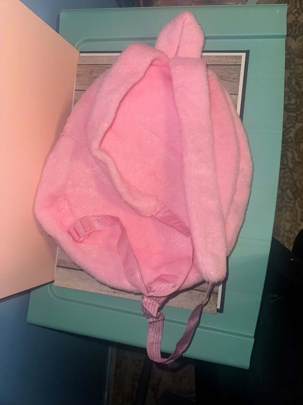 Sanrio My Melody Pink Plush Backpack with Gingham Bow - Picture 2 of 4